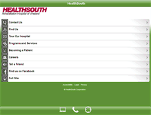 Tablet Screenshot of healthsouthvineland.com